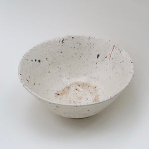 Buncheong Tea Bowl with Dipped White Slip