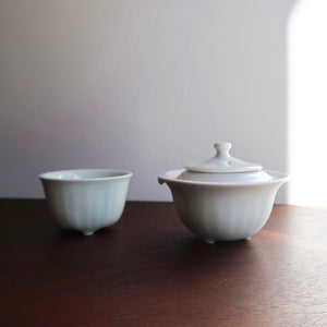 Tea Set for One - White Flower