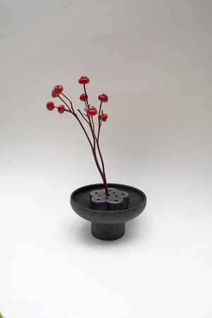 Black Clay Raised Plate