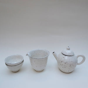 White Buncheong Tea Set