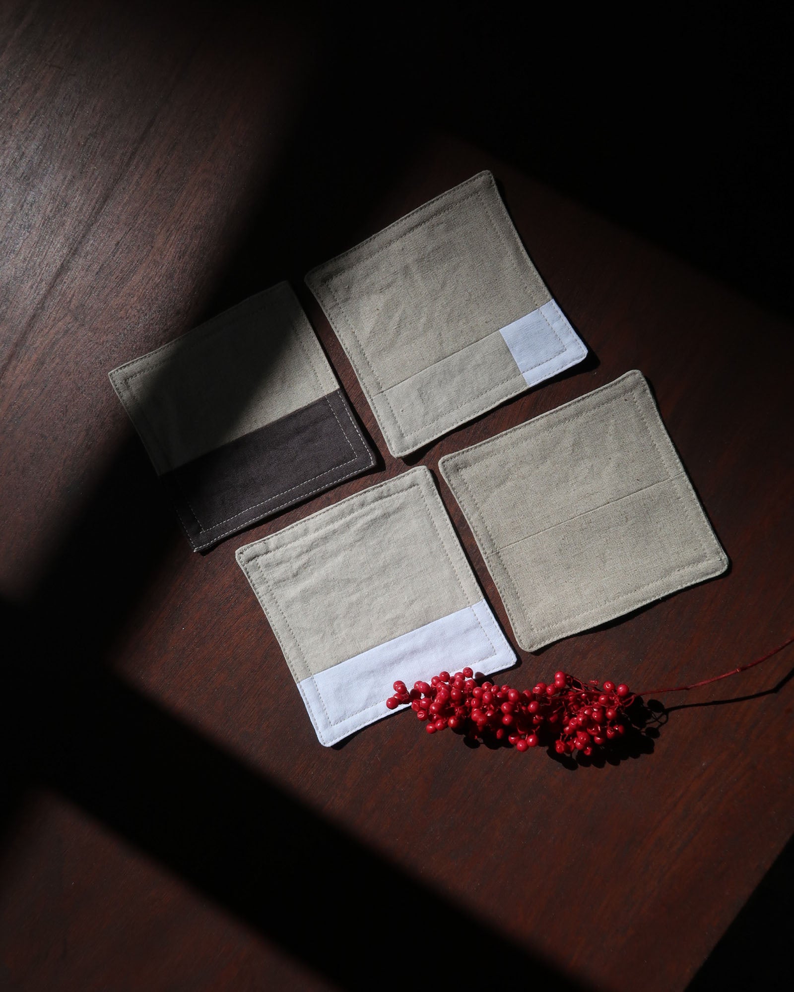 Linen Tea Coasters (set of 4)