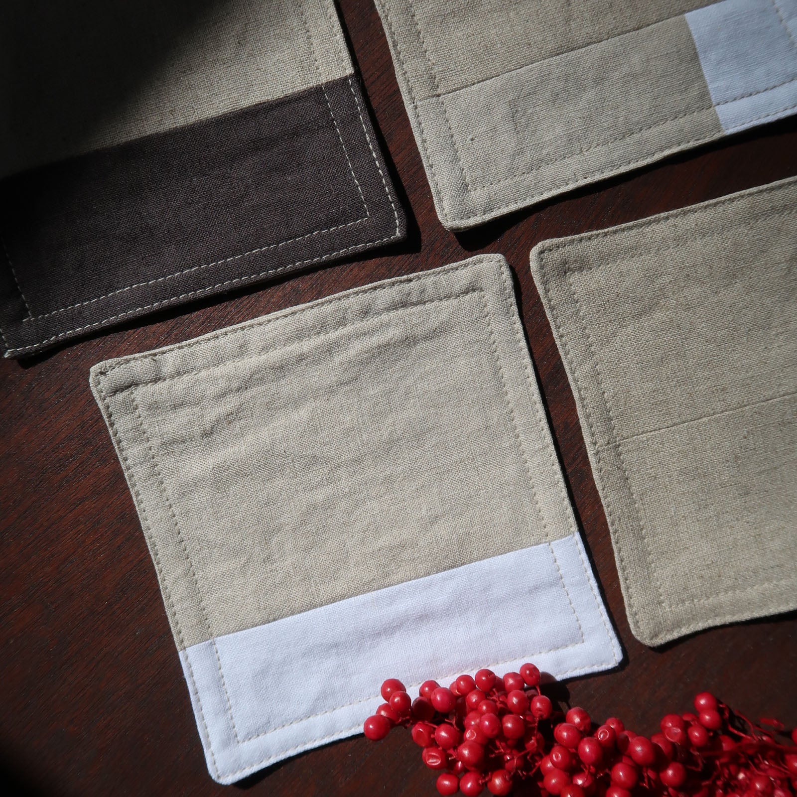 Linen Tea Coasters (set of 4)